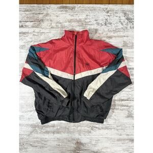 Men's Vintage JC Penny Red Olympic Nylon Jacket Sz L USA 90s Athletic